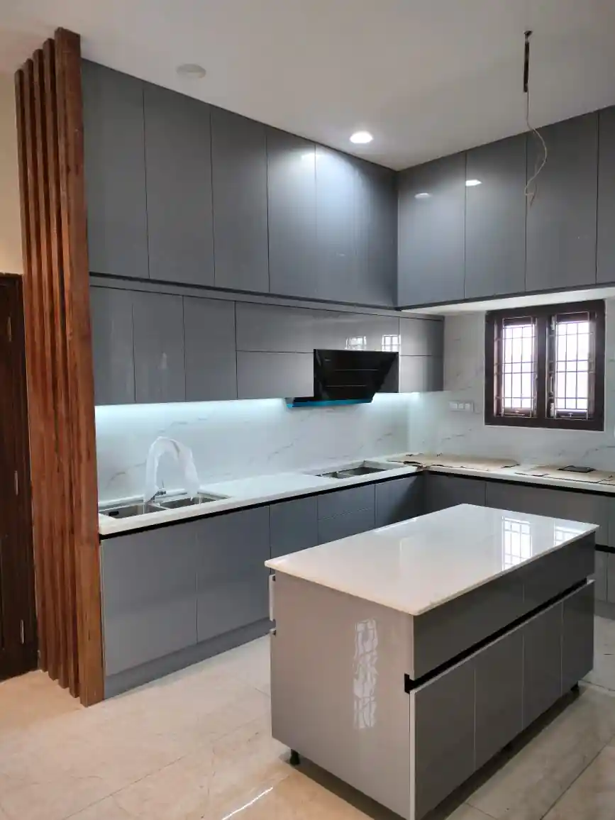 Parallel or Galley Shaped Modular Kitchen